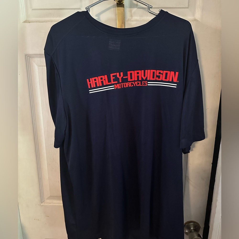 Harley Davidson Motorcycles Polyester T-Shirt - Men  Size 2XL Color Black